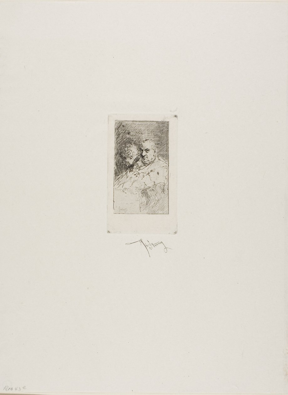 Twee kardinalen door Mariano Fortuny y Marsal