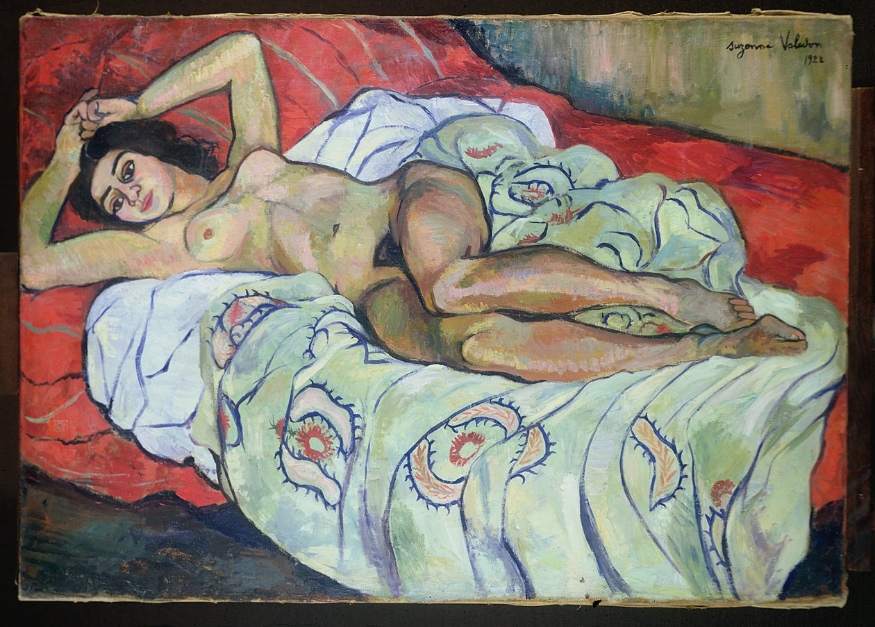 Naakte Vrouw Liggend door Marie Clementine (Suzanne) Valadon