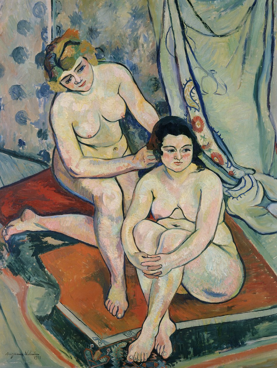 De twee baders, 1923 door Marie Clementine (Suzanne) Valadon
