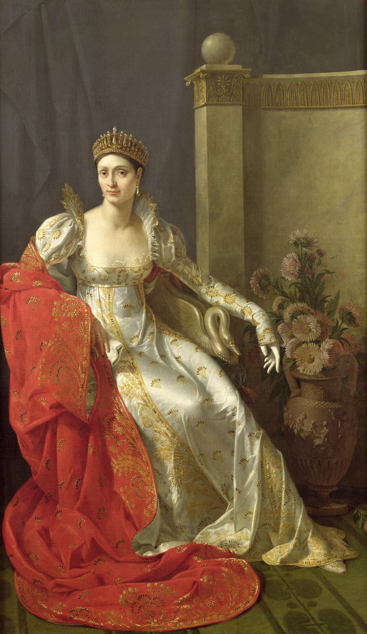 Elisa Bonaparte (1777-1820) Prinses Bacciochi door Marie Guilhelmine Benoist