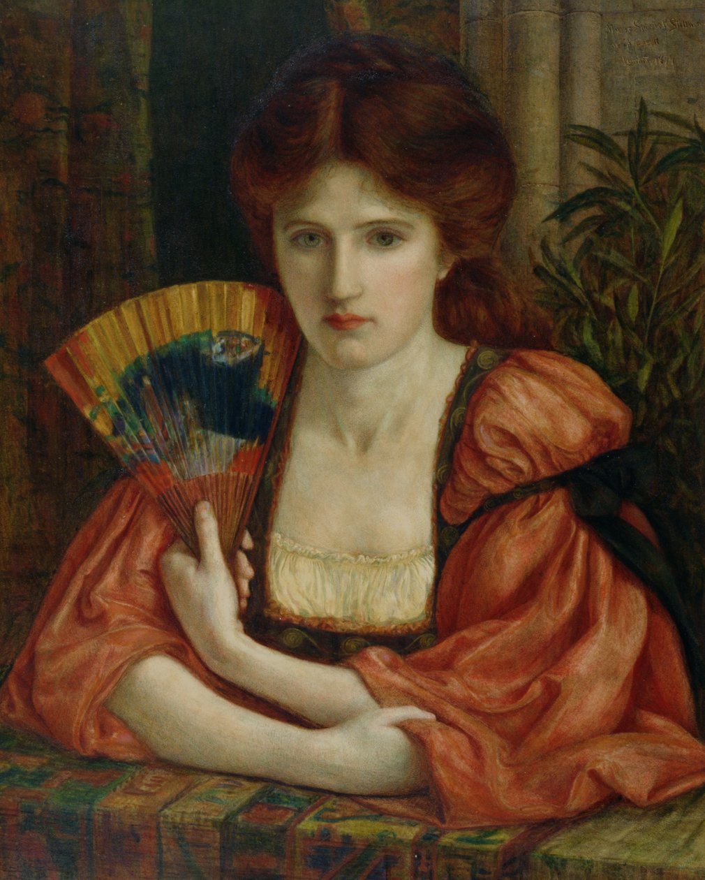 Zelfportret door Marie Spartali Stillman