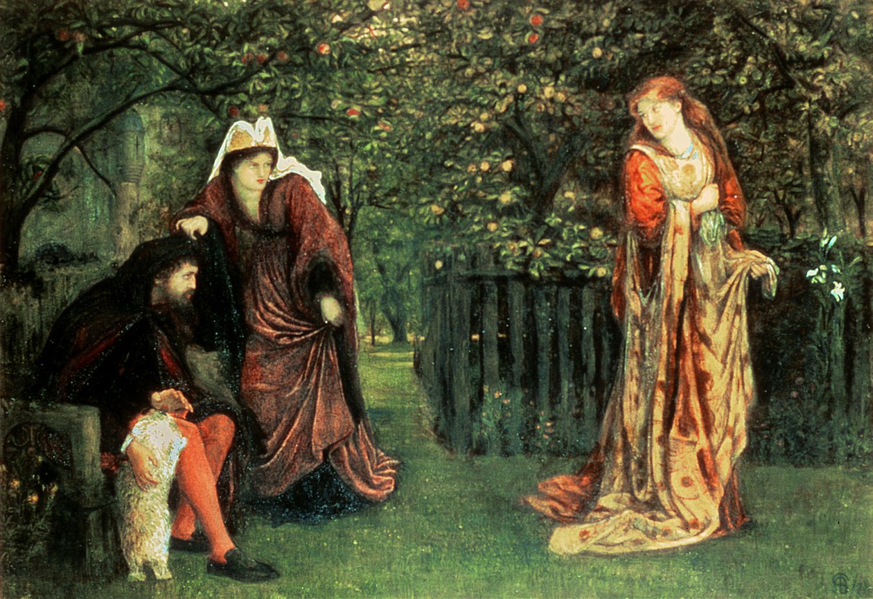 Sir Tristram en La Belle Iseult door Marie Spartali Stillman