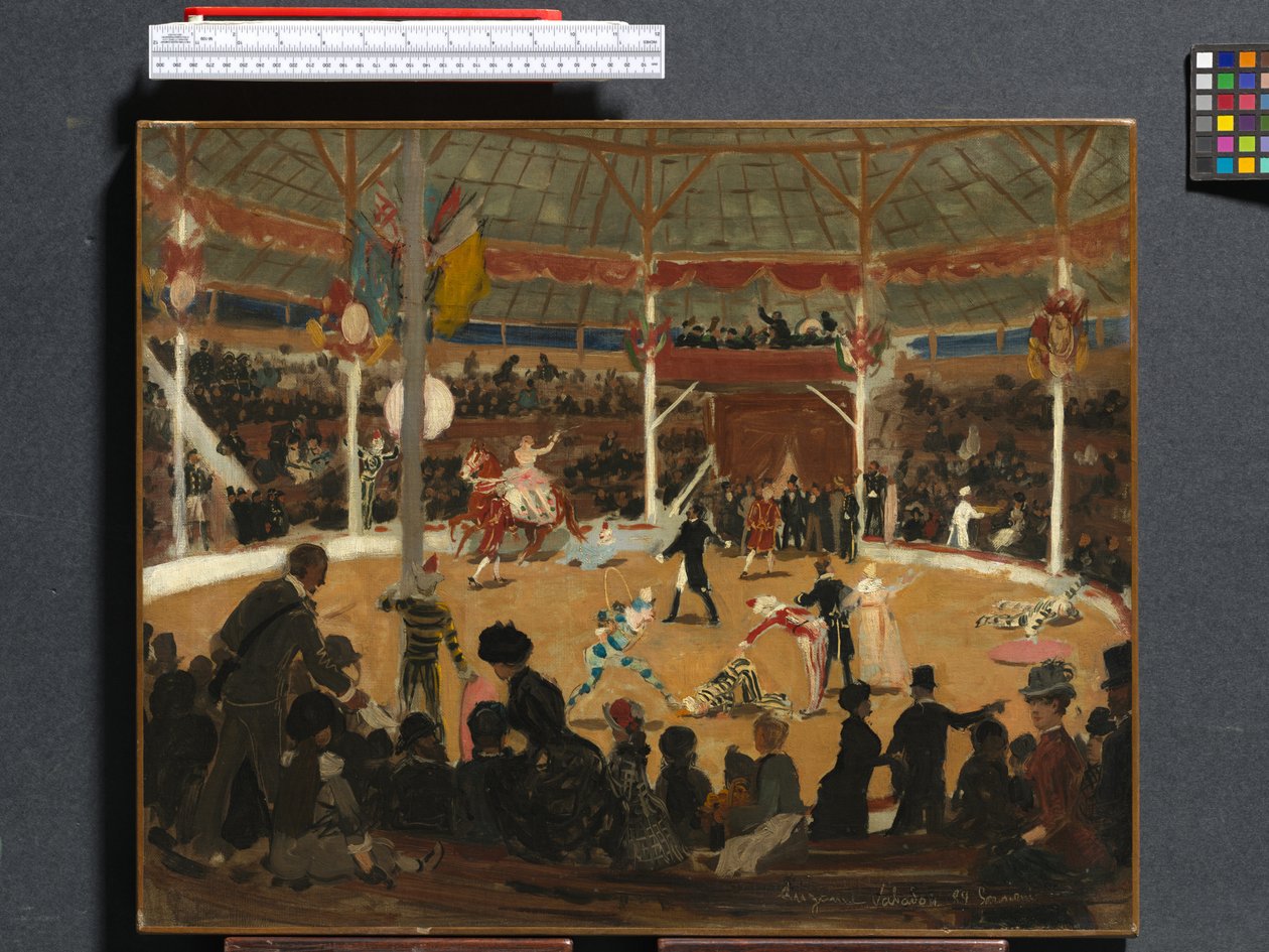 Het Circus, 1889 door Marie Clementine Valadon