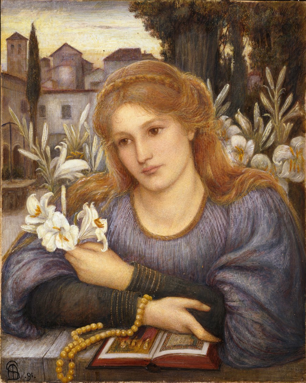 Kloosterlelies, 1891 door Marie Euphrosyne Spartali