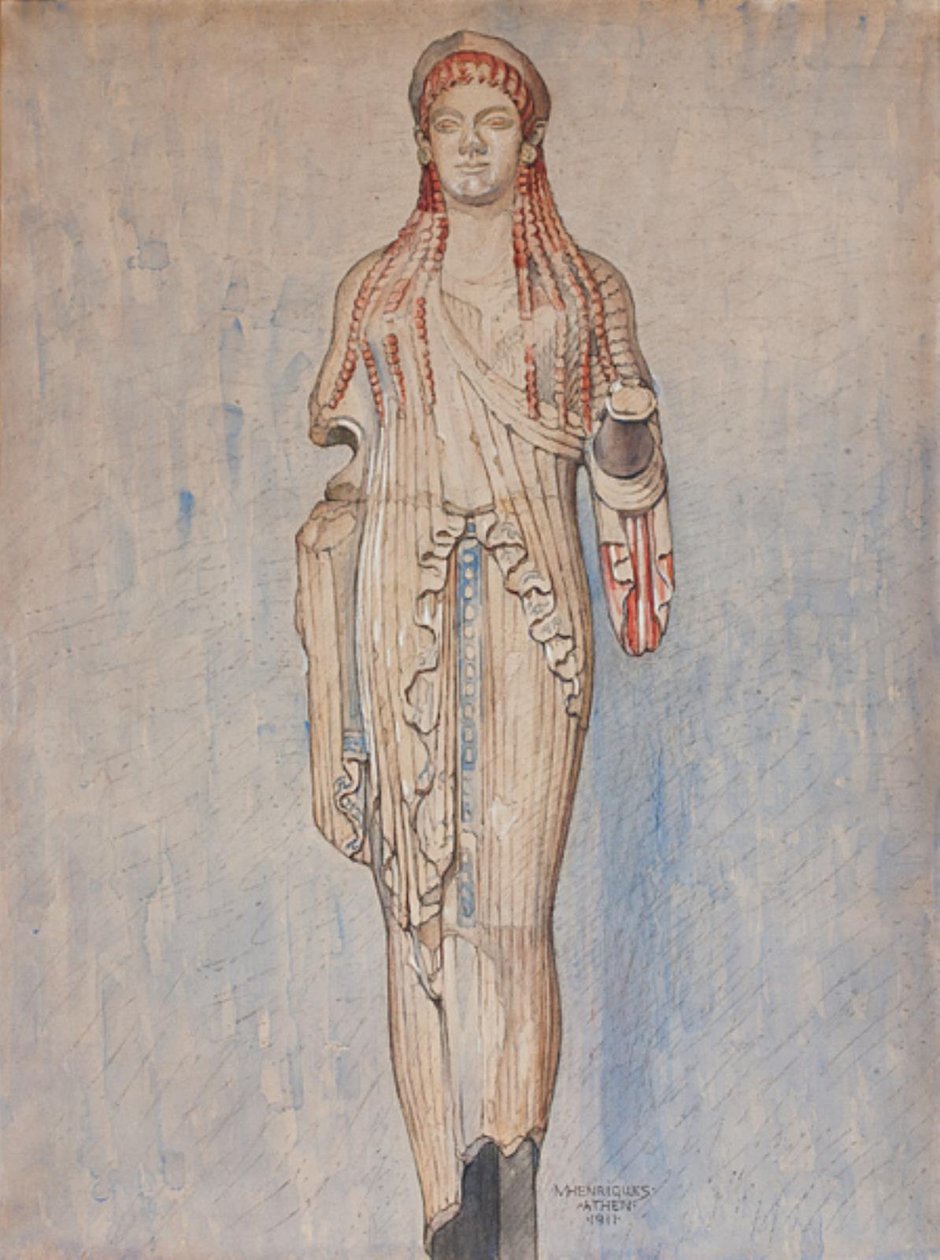 Kore (Akropolis museum inv. 685) door Marie Henriques
