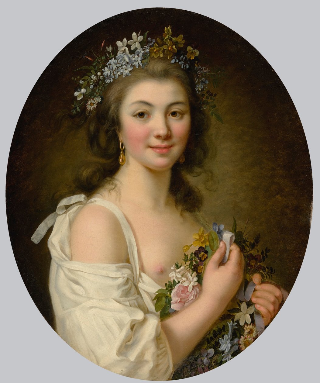 Portret van Madame de Genlis door Marie Victoire Lemoine