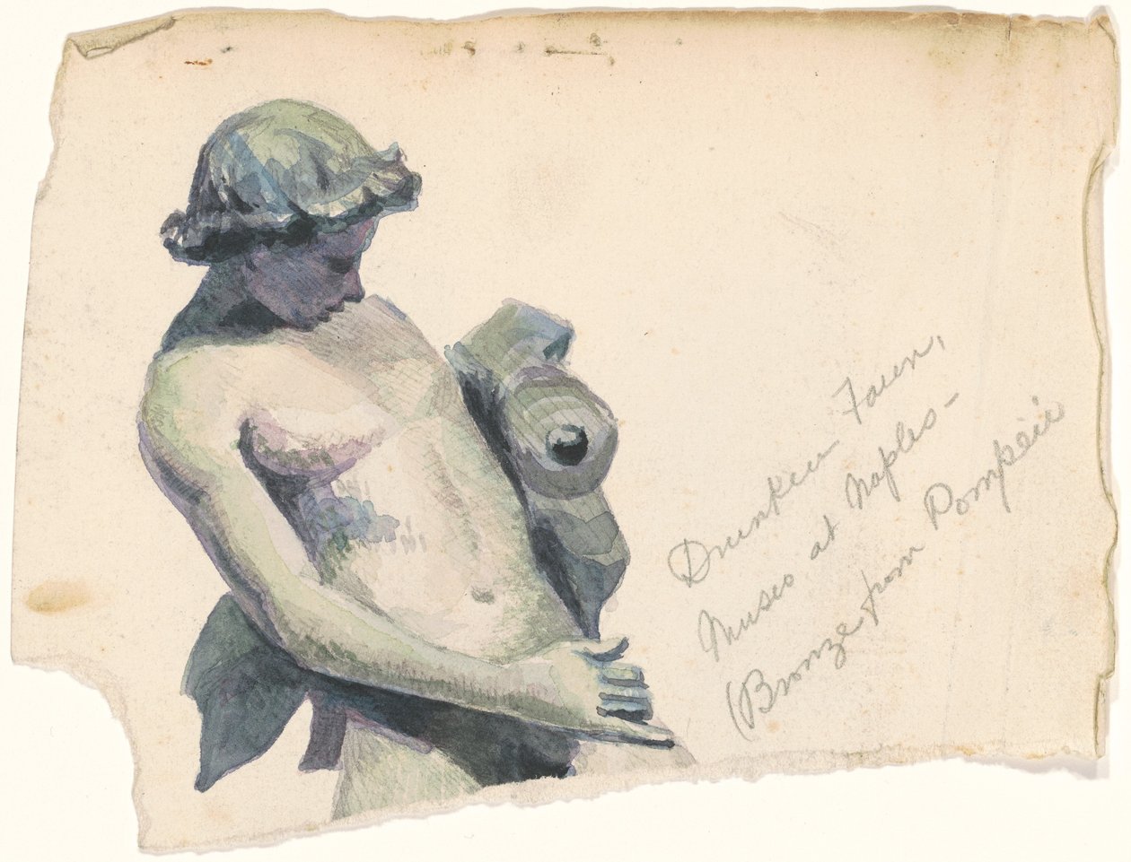 Dronken Faun, Museo in Napels door Marietta Minnigerode Andrews