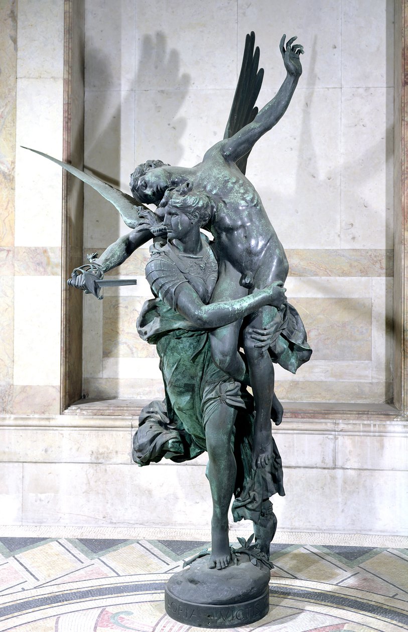 Gloria Victis, 1874 door Marius Jean Antonin Mercie