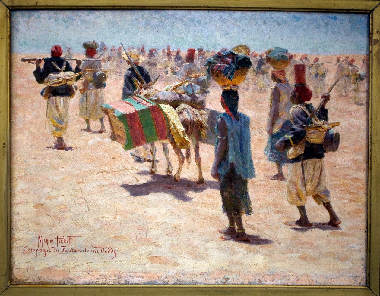 De Senegalese schutters, ca. 1890 door Marius Perret