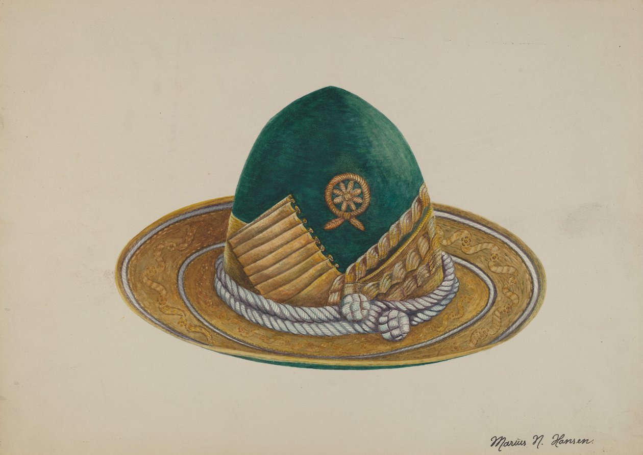Spaans Zuidwesten: Hoed, ca. 1937 door Marius Hansen