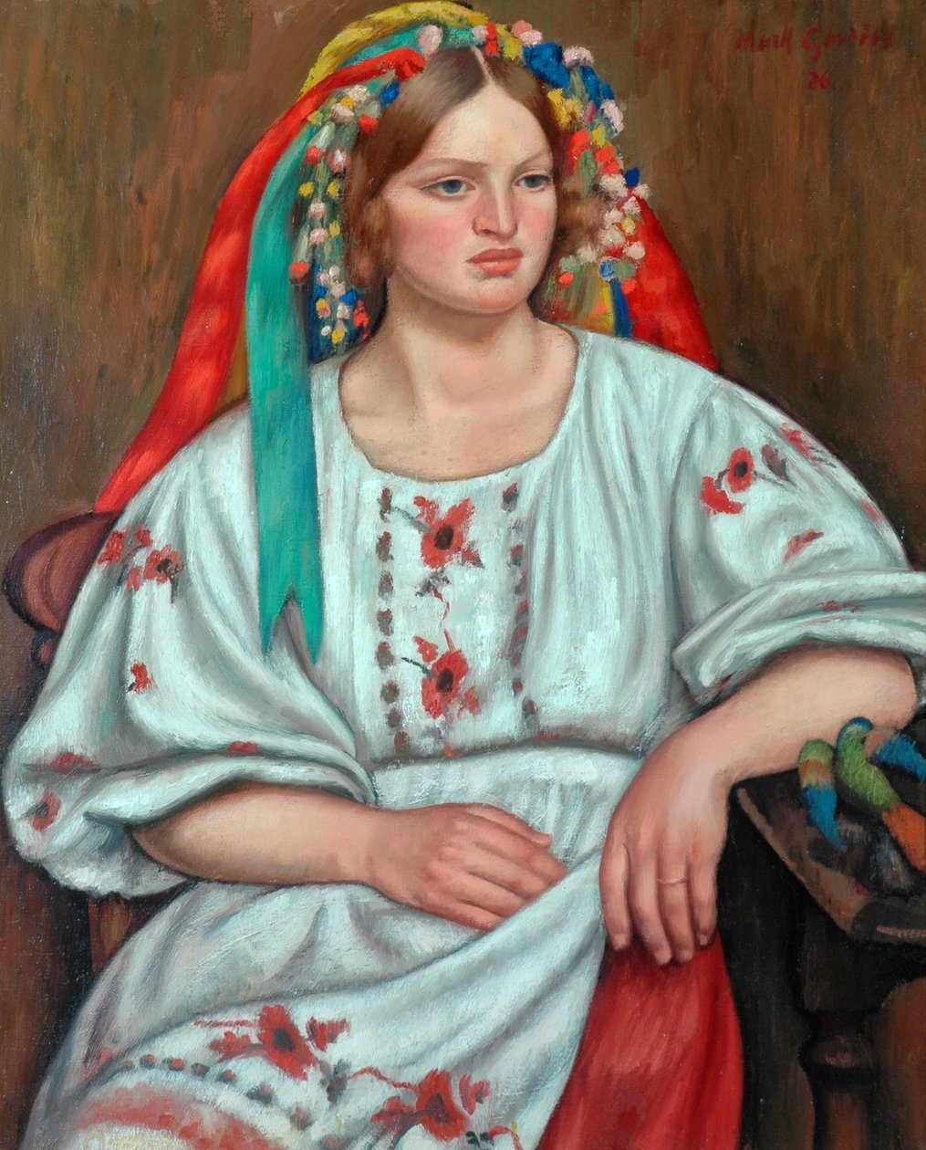 Russisch boerenmeisje, 1926 door Mark Gertler