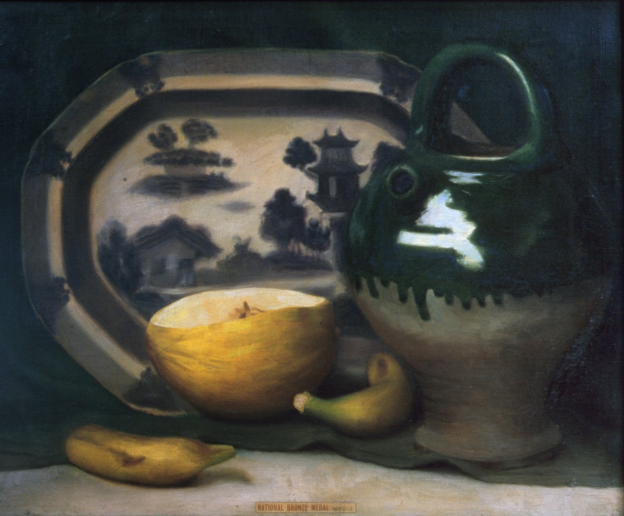 Stilleven met meloen, 1908 door Mark Gertler