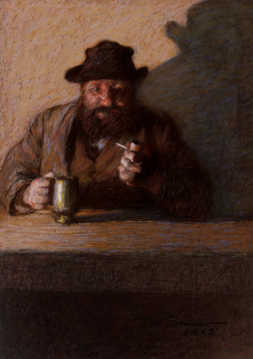 Aan de bar, 1903 door Mark Senior
