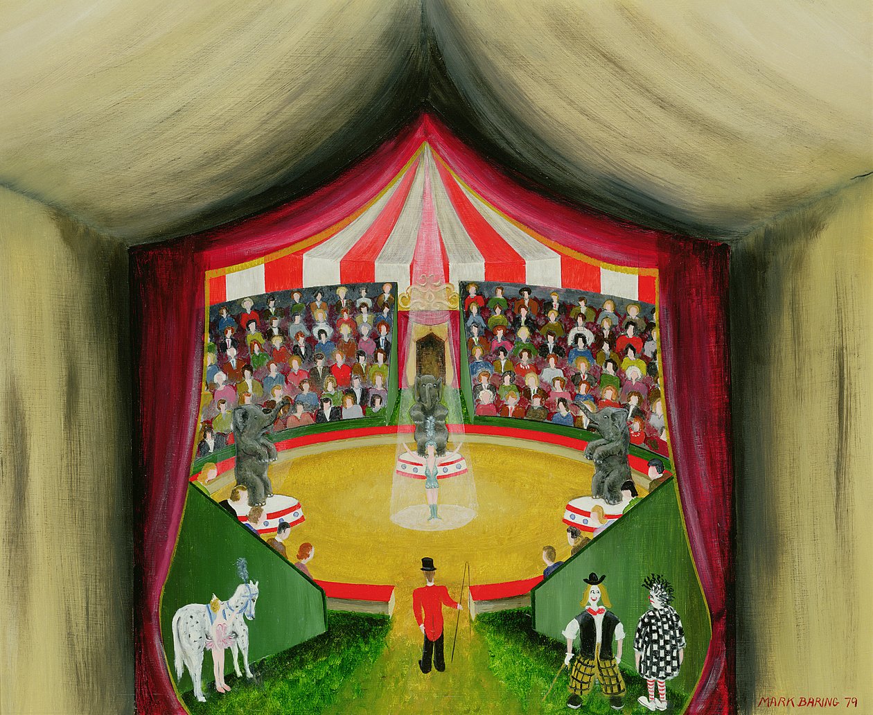 Het circus door Mark Baring