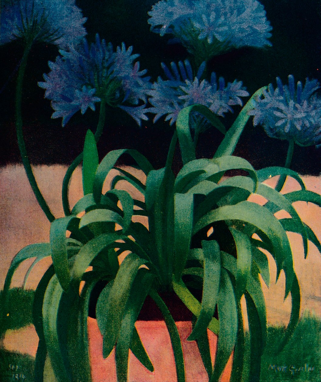 Agapanthus, 1914, ca. 1932 door Mark Gertler