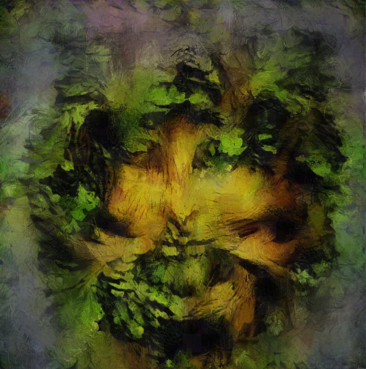 Groene man door Mark Gordon