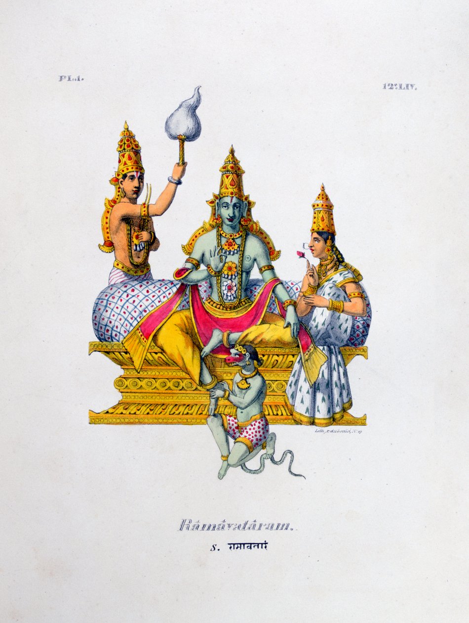 Ramavataram, 1828 door Marlet et Cie