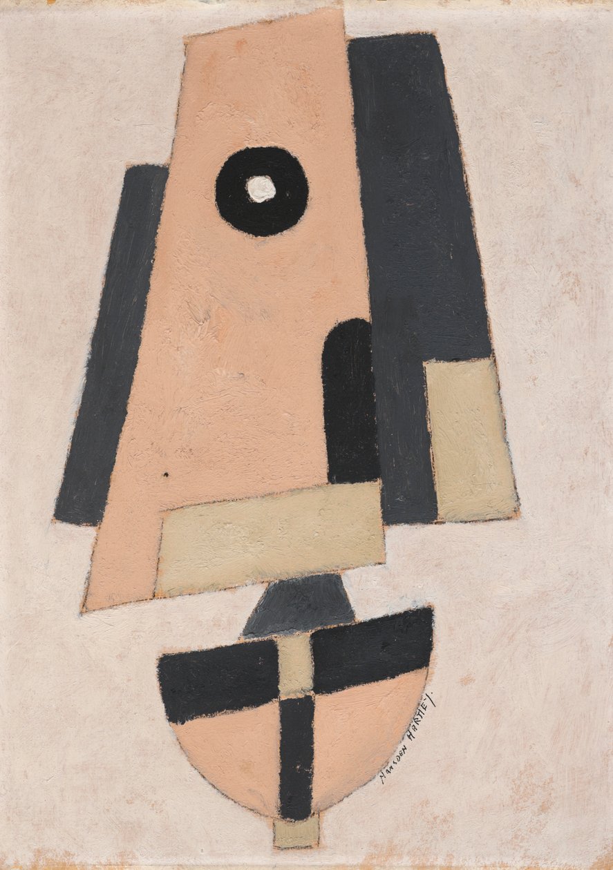 Boot - Roze en zwarte romp door Marsden Hartley