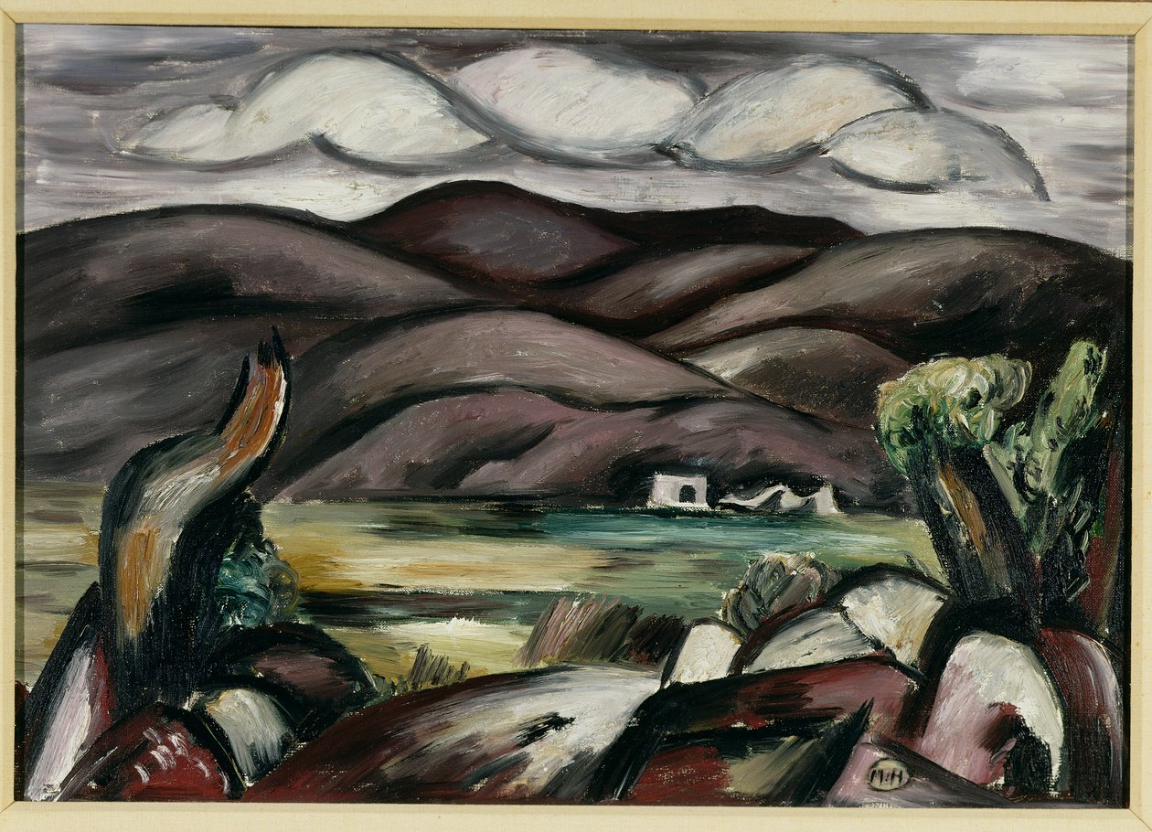 Landschap, New Mexico door Marsden Hartley
