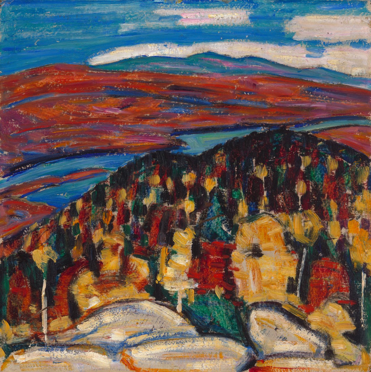 Landschap nr. 26 door Marsden Hartley