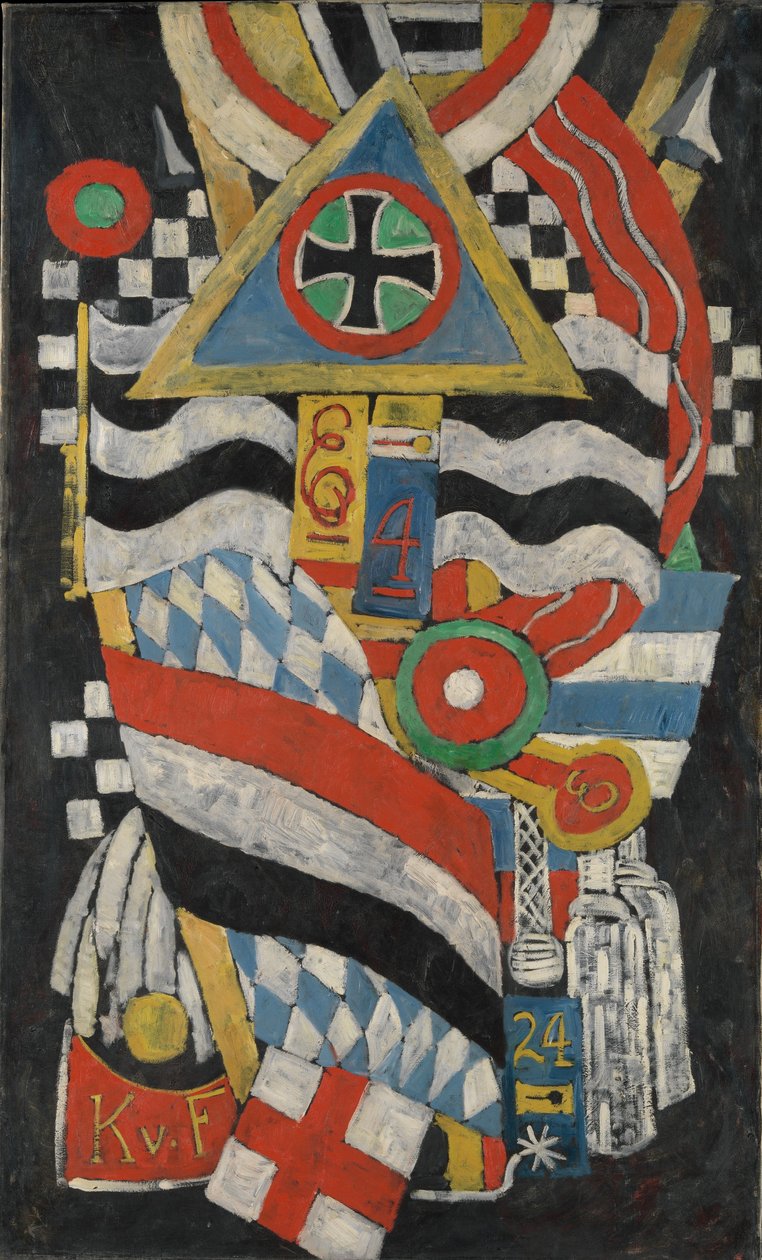 Portret van een Duitse Officier door Marsden Hartley