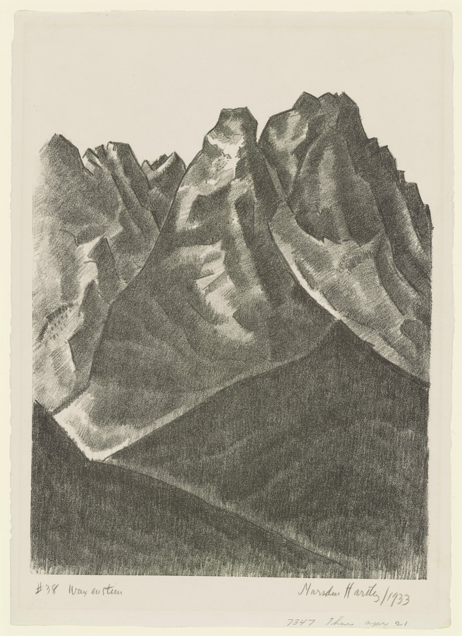 Waxenstein door Marsden Hartley