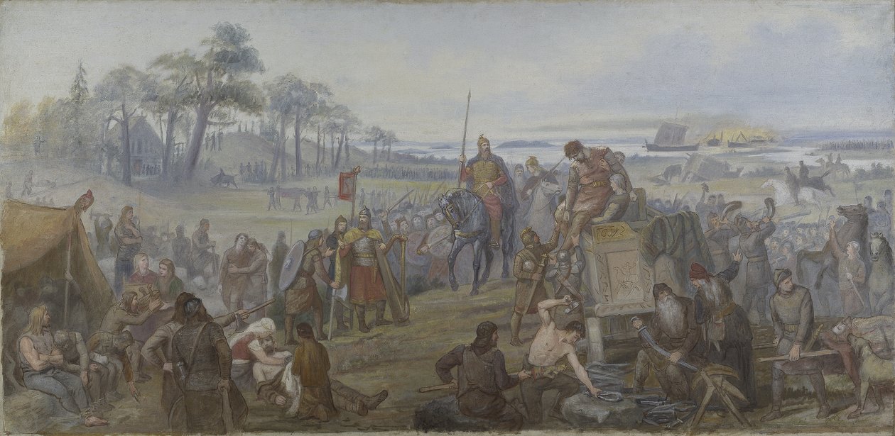 Na de Slag bij Fyrisvall, ca. 1890 door Mårten Eskil Winge