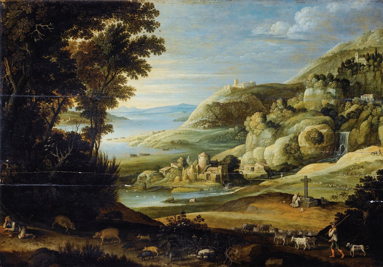 Ideaal landschap door Marten Ryckaert