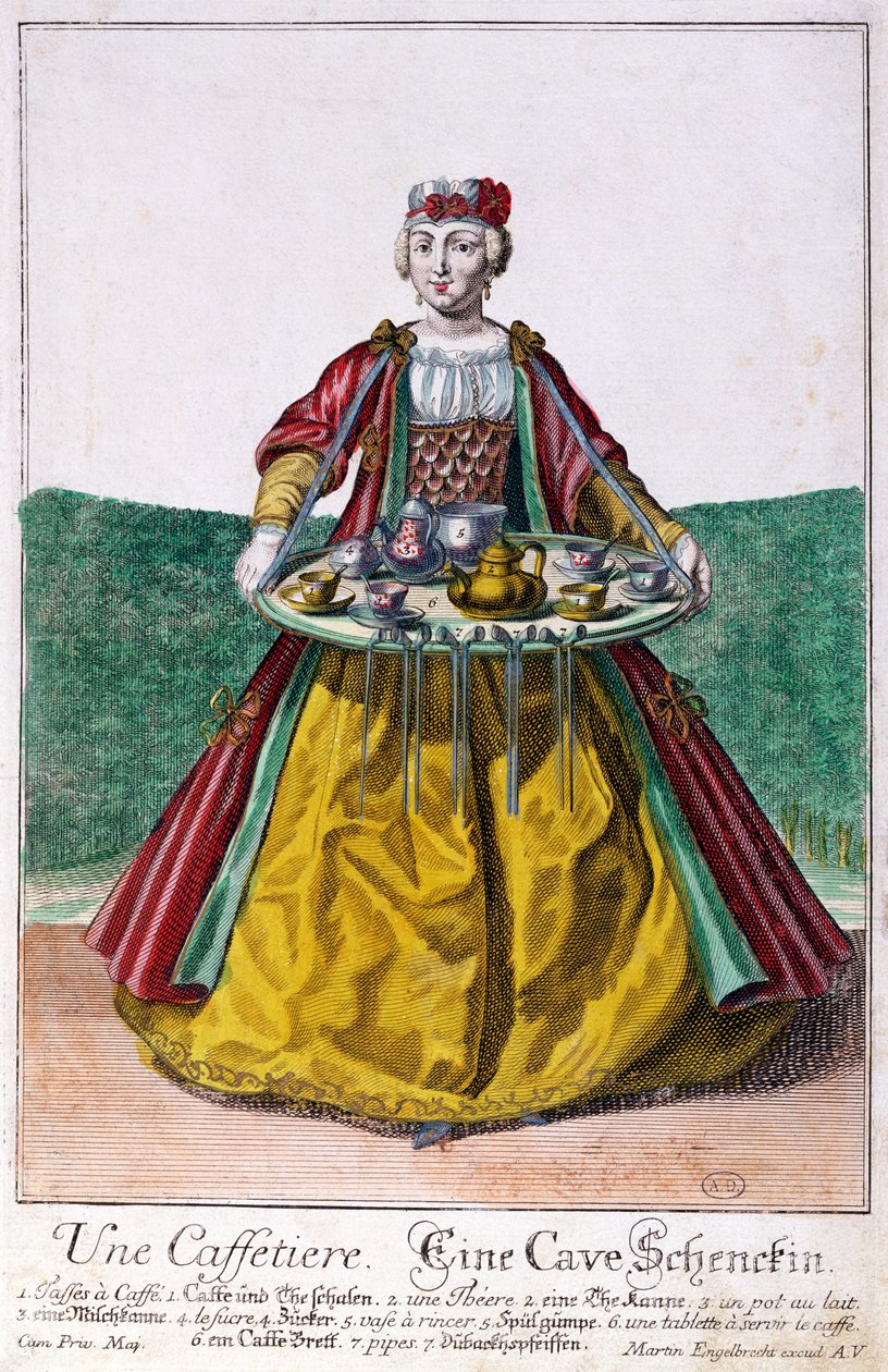 De Koffiemaker, ca. 1735 door Martin Engelbrecht