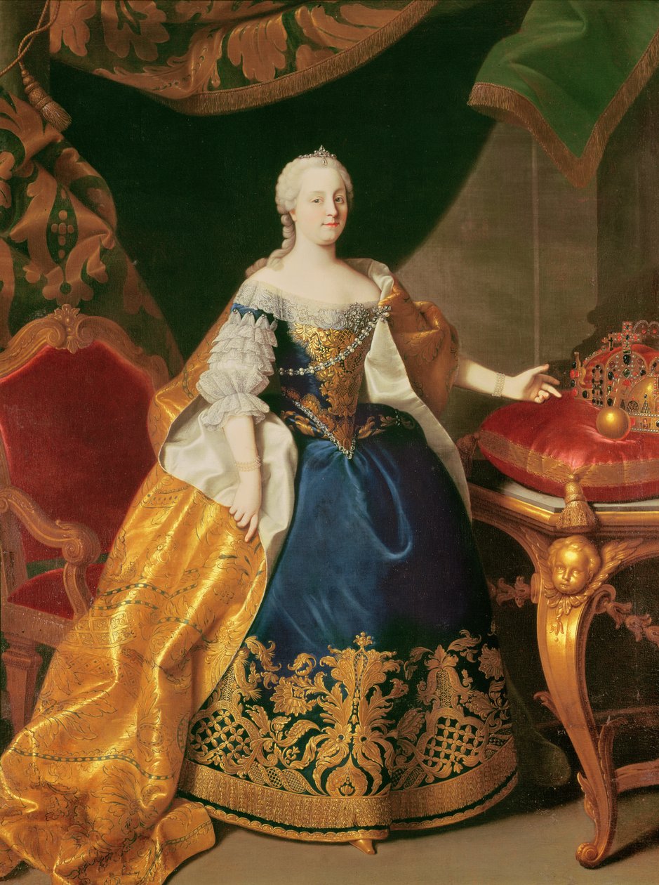 Portret van keizerin Maria Theresia van Oostenrijk (1717-80) door Martin II Mytens or Meytens