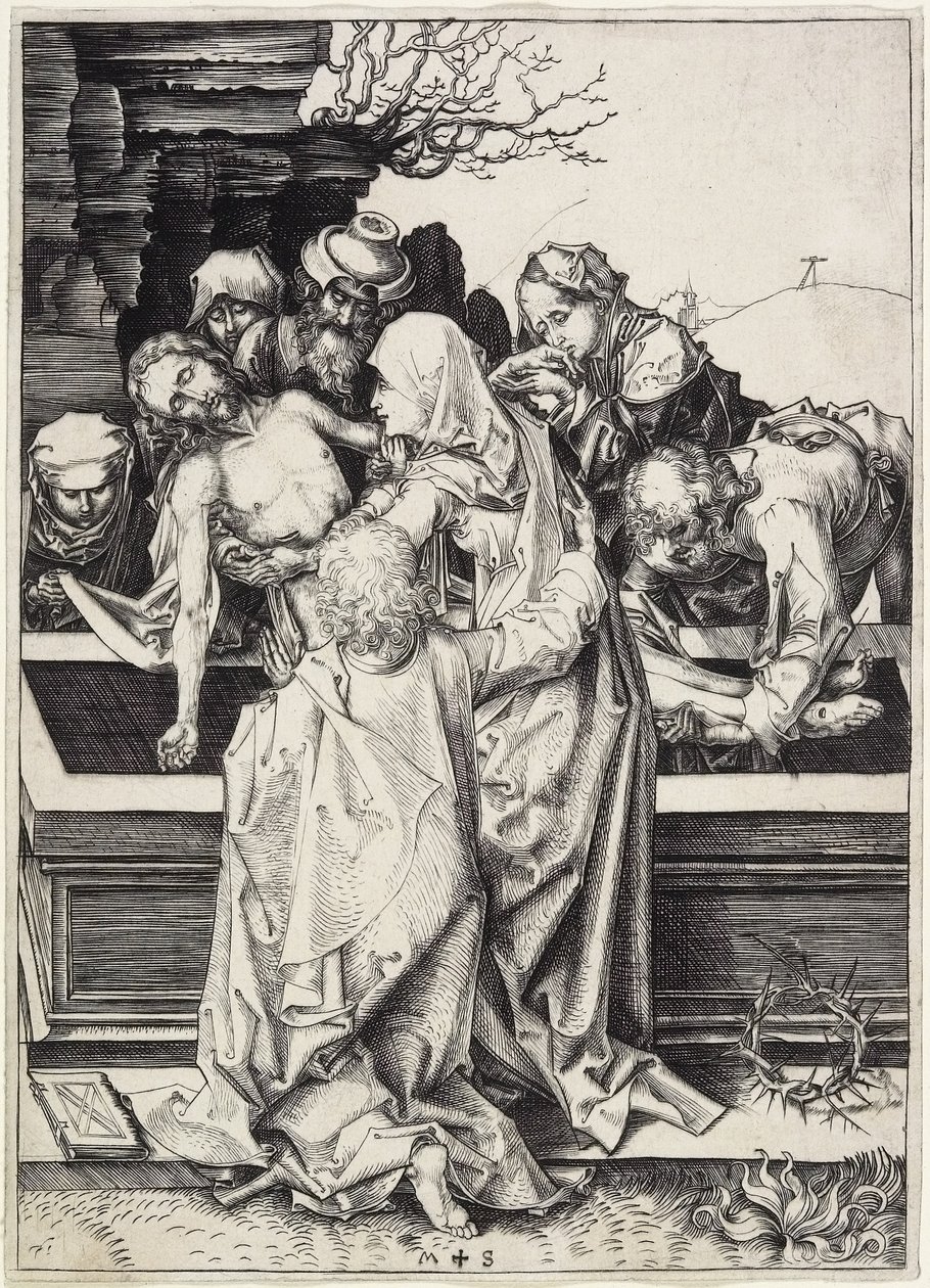 De Graflegging, c. 1480 door Martin Schongauer