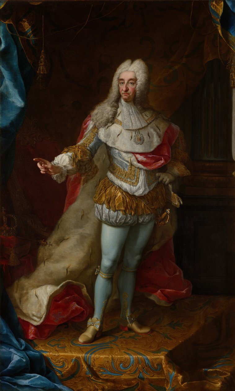 Vittorio Amedeo II in Maestà door Martin van Meytens  