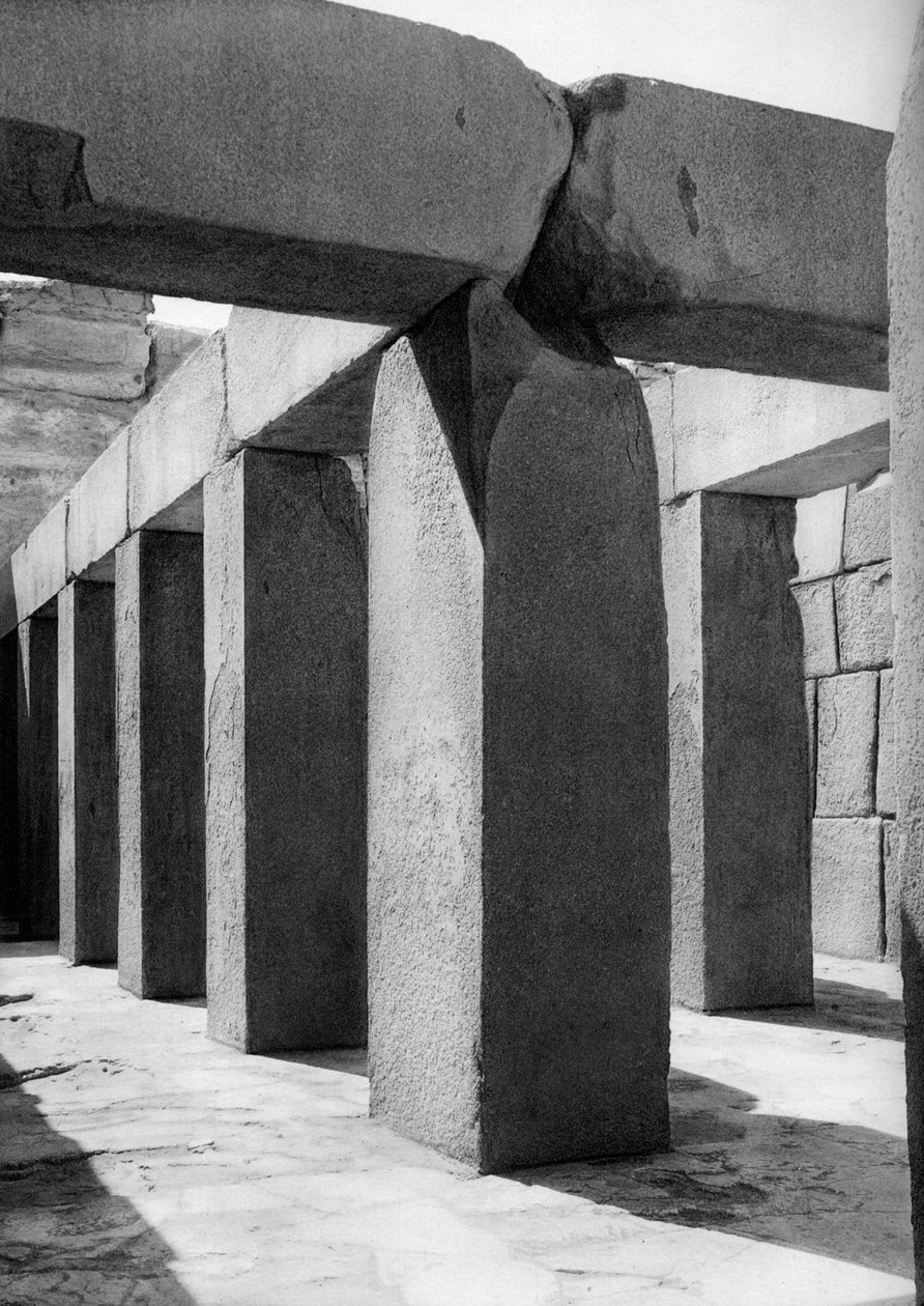 Granieten tempel, Gizeh, Egypte door Martin Hurlimann