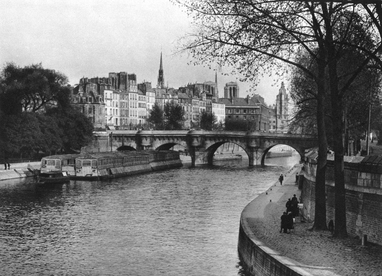 Île de la Cité, Parijs, 1937 door Martin Hurlimann