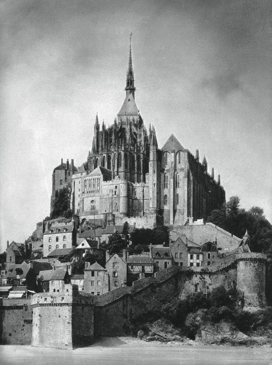 Mont Saint-Michel, Normandië, Frankrijk, 1937 door Martin Hurlimann