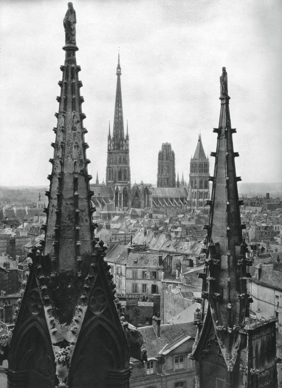 Rouen, Frankrijk, 1937 door Martin Hurlimann