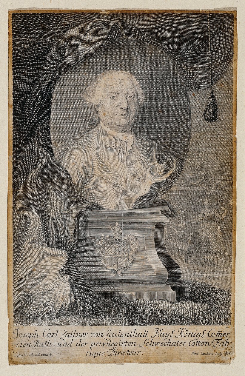 Joseph Carl Zaillner von Zaillenthal door Martin Johann Schmidt