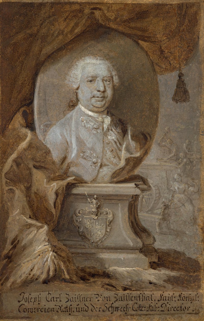 Joseph Carl Zaillner uit Zaillenthal door Martin Johann Schmidt