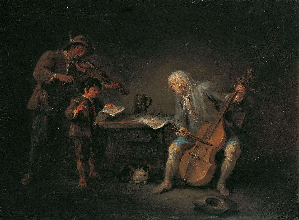Muzikanten door Martin Johann Schmidt