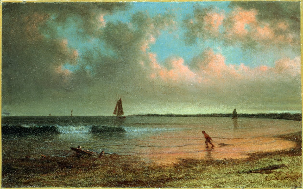 Kustscène van New England door Martin Johnson Heade