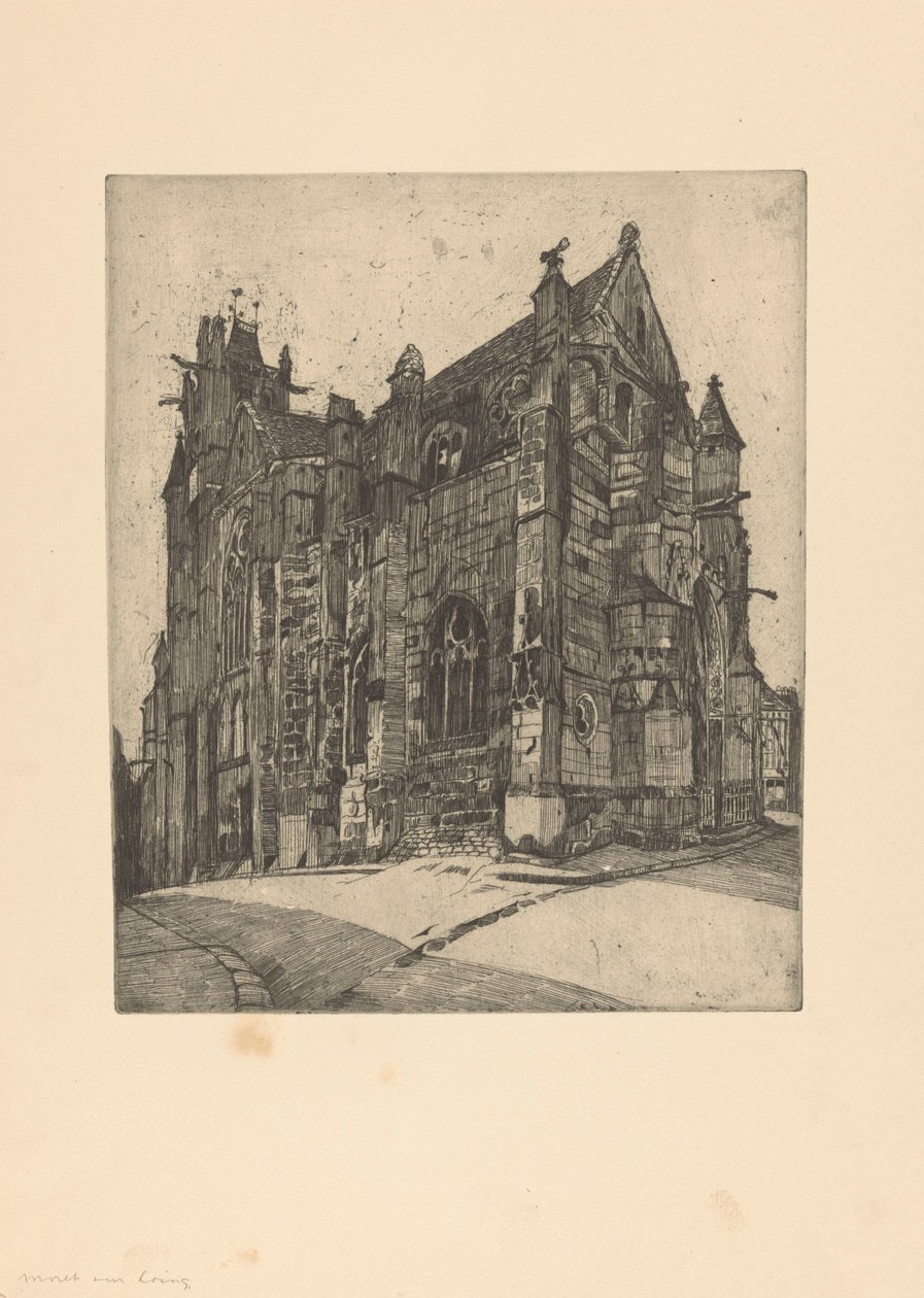 Notre-Dame van Moret-sur-Loing door Martin Monnickendam