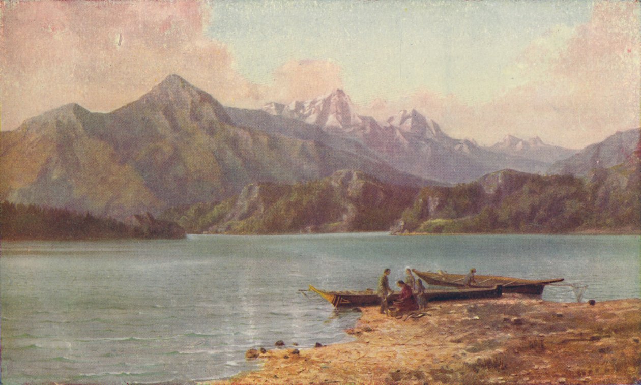 De Cascade Mountains, 1916 door Thomas Mower Martin