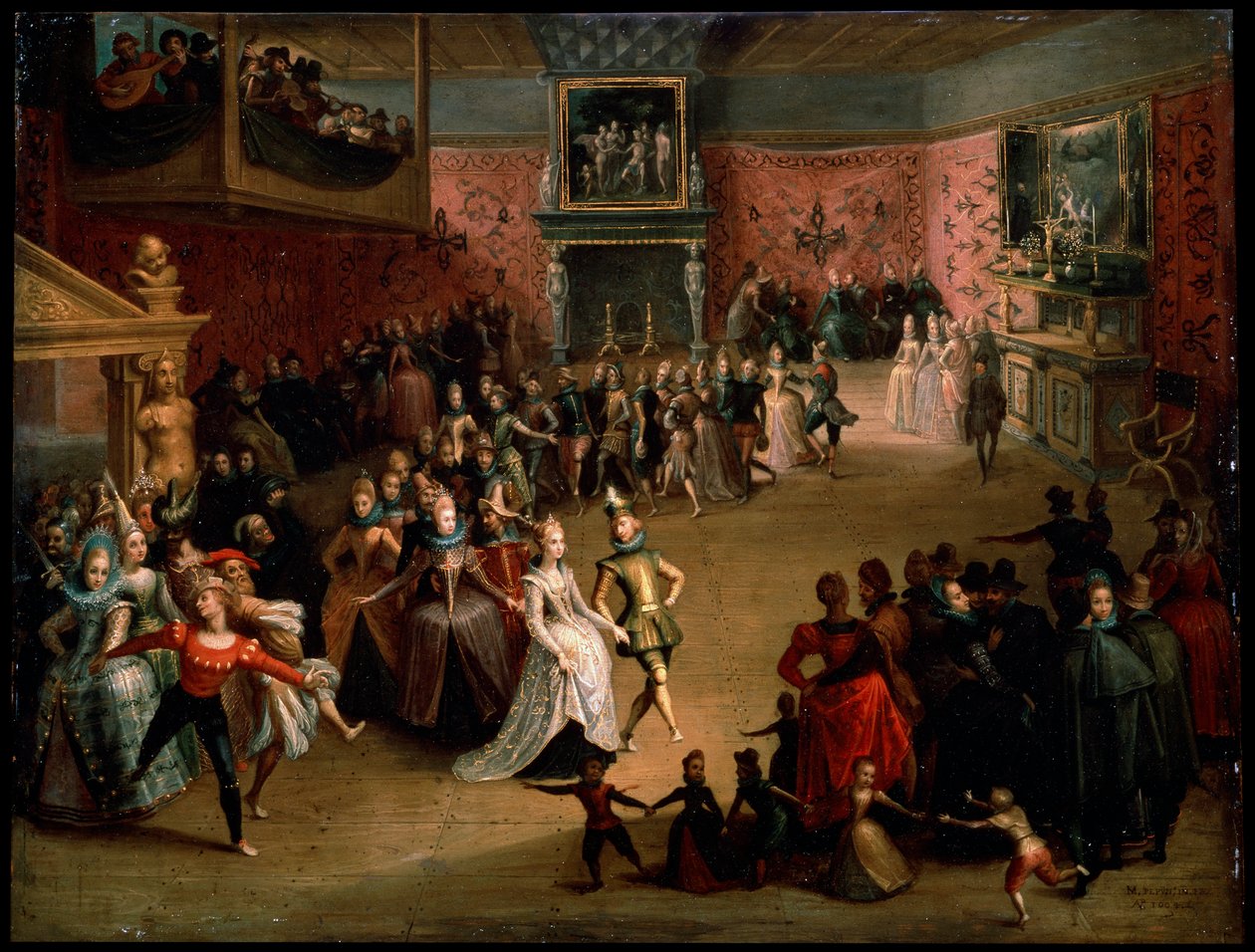 Het Huwelijksbal, 1604 door Martin Pepyn