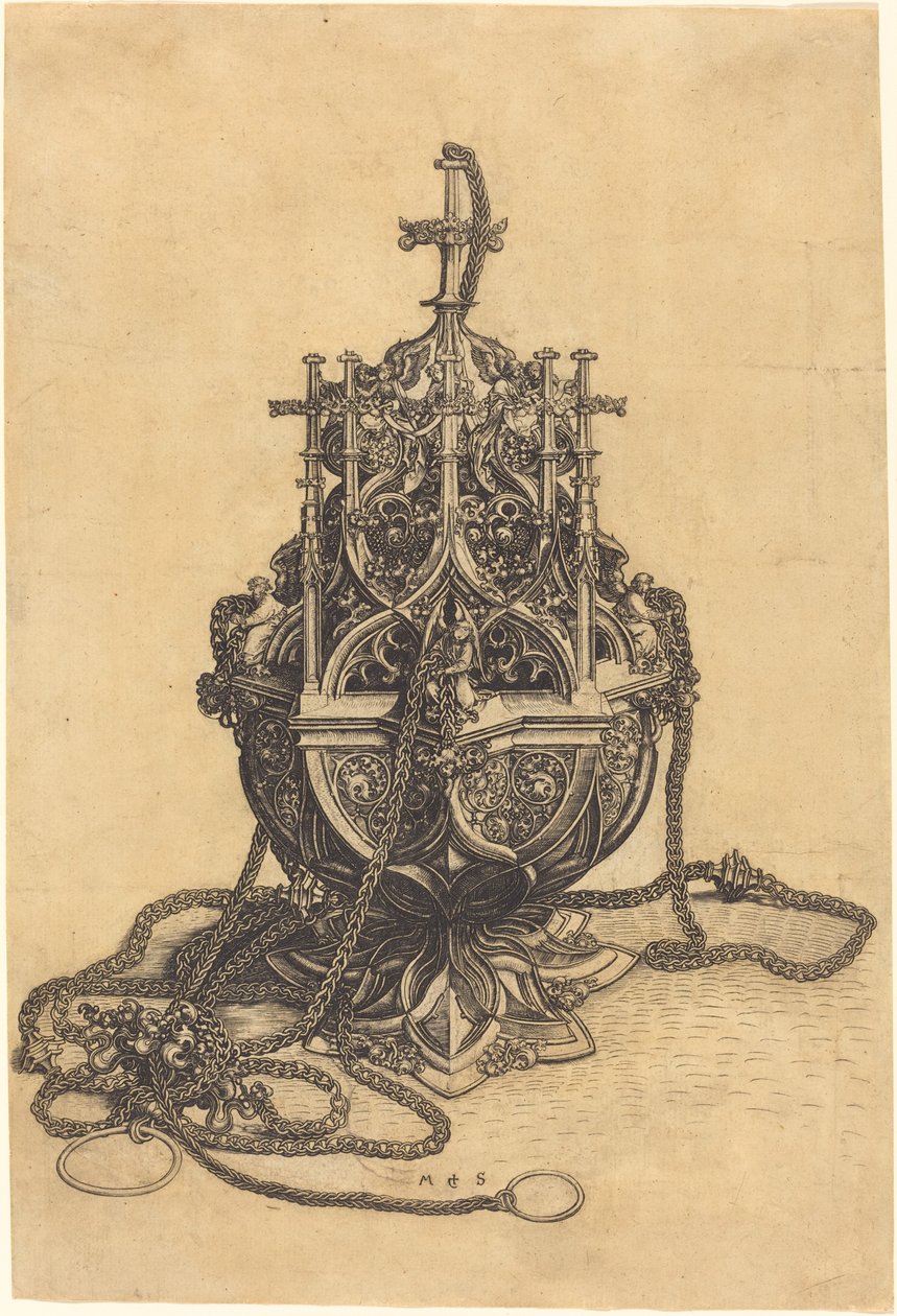 Een Wierookvat door Martin Schongauer