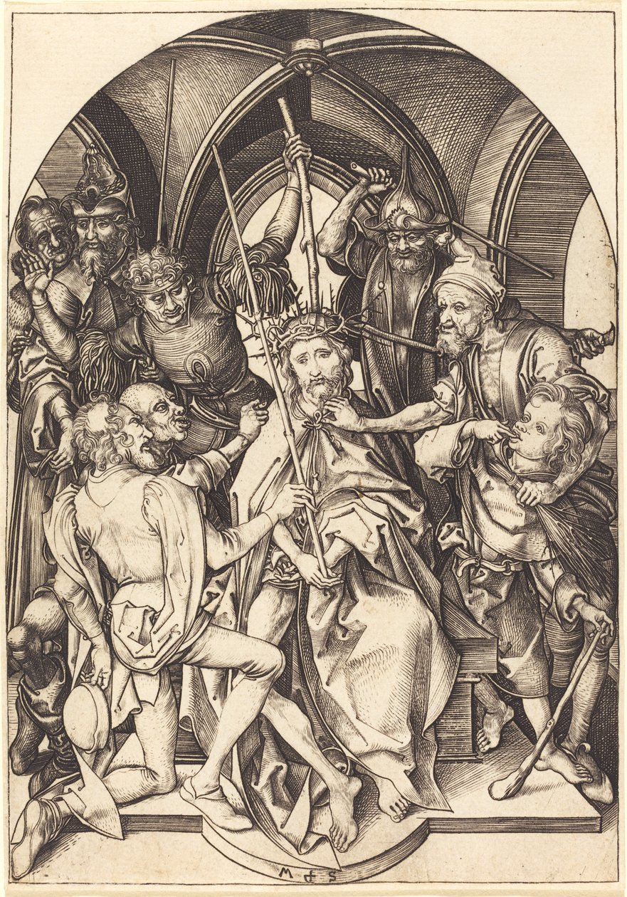 Christus met Doornenkroon door Martin Schongauer