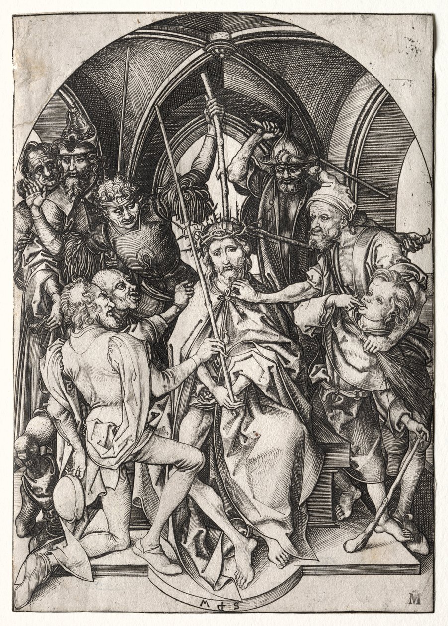 Christus met Doornenkroon door Martin Schongauer