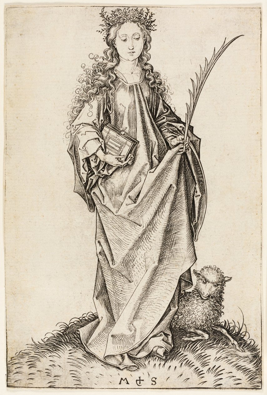 St. Agnes door Martin Schongauer