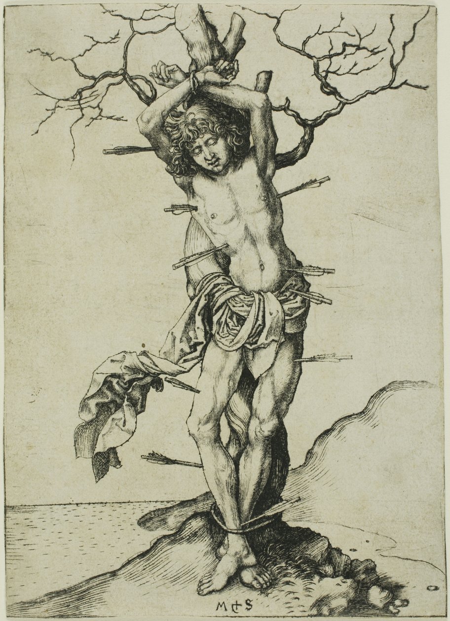 Sint Sebastiaan door Martin Schongauer