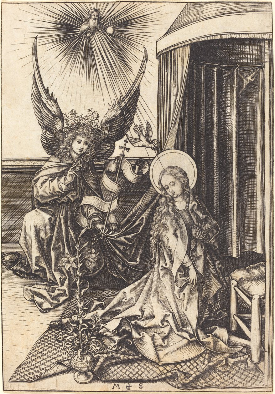 De Aankondiging door Martin Schongauer