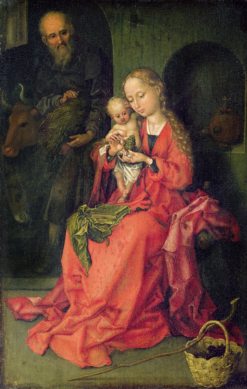 De Heilige Familie, c.1480-90 door Martin Schongauer